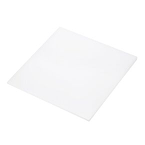 8 x 8 Inch UHMW Polyethylene Sheets, 3/16 Inch Thick Ultra High Molecular Weight White Plastic Sheet [for Home, Industrial]
