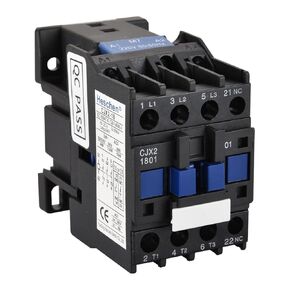 AC Contactor, CJX2-1801, 220V 50/60Hz Coil, 3P, 3 Pole, Normally Closed, Ie 18A, Ue 380V