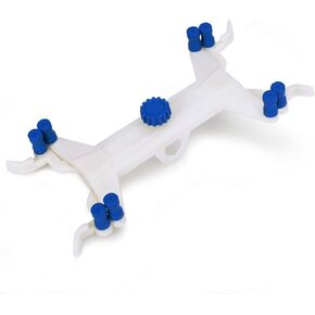 Plastic Double Burette Clamp, Adjustable Double Burette Clamp Buret Clamp Butterfly Style Spring Loaded Lab Accessory for Laboratory