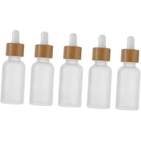 5Pcs Glass dropper bottle with lid 1 oz travel bottles empty sample glass pipette dropper perfume cosmetic leak proof travel bottles dropper bottles dispenser delicate in Kuwait