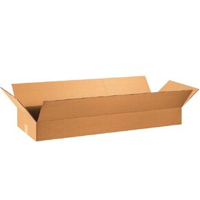 SHIP NOW SUPPLY 36x12x4 Flat Corrugated Boxes, Flat, 36L x 12W x 4H, Pack of 20 | Shipping, Packaging, Moving, Storage Box for Home or Business, Strong Wholesale Bulk Boxes