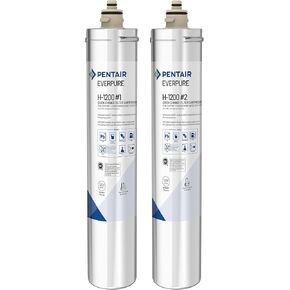 Pentair Everpure H-1200 Quick-Change Filter Cartridge Set, EV928201, Replacement Twin Pack for Use in Everpure H-1200 Drinking Water System, 1,000 Gallon Capacity, 0.5 Micron