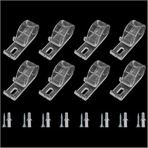 XGNG 12Sets Cord Guide P Clip Fixation Hook Cordless Blinds Cord Safety Window Blind Cord Guides Roller Blinds Chain Fixation Hook for Roller Blinds Cord Loop and Bead Chain Tension Device