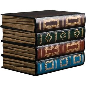 صناديق خشبية على شكل كتاب، صندوق تخزين كتب مزخرف عتيق، ديكورات كتب عتيقة، خزانة كتب مكتبية، زخارف مصنوعة يدويًا، حقيبة تخزين مجوهرات منزلية، دعائم ديكور، تذكار (أ)