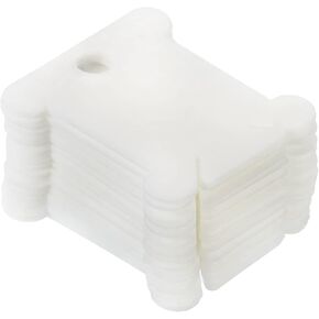 PATIKIL Plastic Floss Bobbin, 300 Pack Sewing Thread Card Board for Cross Stitch Embroidery Storage Organizer, Blue