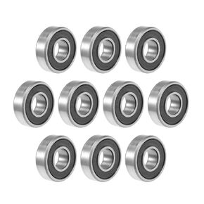 uxcell 607-2RS Deep Groove Ball Bearing 7x19x6mm Double Sealed Chrome Steel Bearings 10-Pack