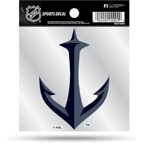Rico Industries NHL Hockey Seattle Kraken 4" x 4" Decal
