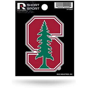 Rico Industries NCAA Stanford Cardinal Die Cut Team Logo Short Sport Sticker