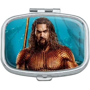 Aquaman Movie Jason Mamoa Full Costume Rectangle Pill Case Trinket Gift Box