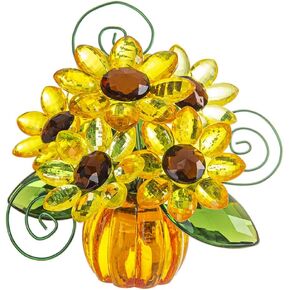 Ganz ACRYF-89 Posy Pot[TM] Sunflower Pumpkin Figurine, 4-inch Height