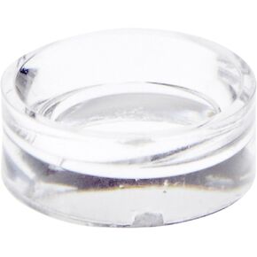 Plymor Clear Acrylic Egg, Marble, Ball or Sphere Display Holder Stand, 0.25" H x 0.625" W (12 Pack)