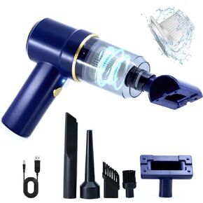 ELI Productions Handheld Vacuum Cordless - 9000Pa Cordless Car Vacuum Cleaner 120W Multi-Nozzles Pet Vacuum Cleaner Handheld Vacuum with LED Light