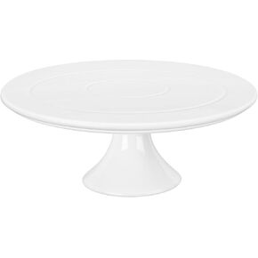 Kootek White Cake Stand, 12 x 12 Inches Porcelain Cake Plate Cake Pedestal Stand Display Dessert Stand for Party, Wedding, Birthday, Baby Shower