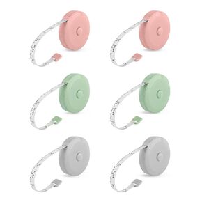 Tape Measure Body Measuring Tape - Measuring Tape for Body with Double-Scale - 1.5 Meter Soft Tape Measures Retractable for Sewing Cloth, 6 Pcs