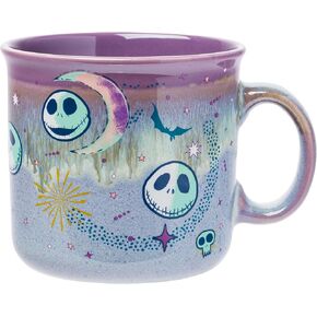 Silver Buffalo Disney Nightmare Before Christmas Mystic Opulence Reactive Glaze Ceramic Camper Mug, 20 Ounces