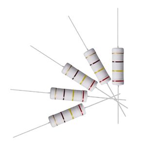uxcell 10Pcs 240 Ohm Resistor, 5W 5% Tolerance Metal Oxide Film Resistors, Axial Lead, Flame Proof for DIY Electronic Projects and Experiments