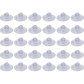 30 قطعة من أكواب الشفط مع فتحة 5 مم من وسادات ماصة PVC الناعمة لمستلزمات المطبخ والحمام المعلقة لتزيين المنزل ونوافذ الأبواب الزجاجية (قطر 1 بوصة) in Kuwait