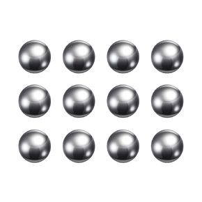 HARFINGTON 12pcs Precision Balls 15mm Diameter G10 Chrome Steel Ball for Bearings, Silver