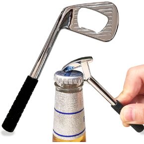 Golf Club Bottle Opener for Beer, Keopuals Golf Beer Opener Set for Golfer, 2 Pieces Funny Gift for Beer Enthusiast