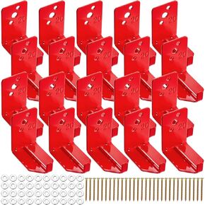 Bekith 20 Pack Fire Extinguisher Mount, Universal Fire Extinguisher Wall Mount Bracket up to 20 lbs, Holder for Dry Chemical and Water Extinguishers, Wall Hook Hanger Novelty Style