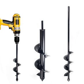 Utoolmart Auger Drill Bit for Planting Set of 3, (1.6x8.7", 1.8x14", 3.1x12") Easy Planter Garden Auger - Bulb & Bedding Plant Augers - Posthole Digger for 3/8" Hex Drive Drill