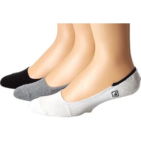 Sperry Men's Skimmer Feed Stripe Liner Socks-3 Pair Pack-Lightweight Soft Cotton Comfort and Embroidered Logo