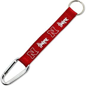 Aminco NCAA Nebraska Cornhuskers Carabiner Lanyard Keychain