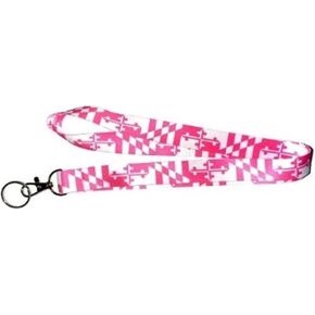 Maryland Flag Lanyard: Pink