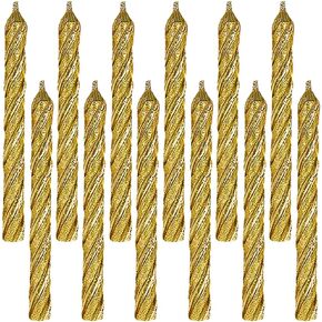 Eye-Catching Blue Spiral Candles with Star Topper - 2.5" (8 Count) - Delightful Birthday & Celebration Decor - Ideal for All Ages