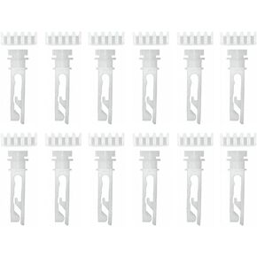 Homoyoyo 12sets Repairing Shutter Gear Replacement Window Blind White Blind Stems Repair Vertical Blinds Pulley Kit Vertical Curtain Slats Simple Curtain Pulley Sets Shutters Supply Plastic