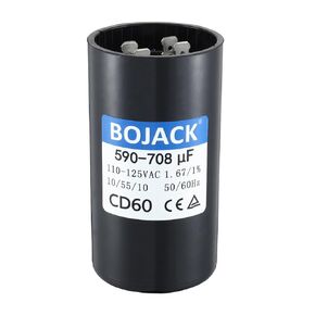 BOJACK 590-708 uf/MFD 50/60 Hz 110-125 VAC Universal Round Start Capacitor Electric Replacement Parts