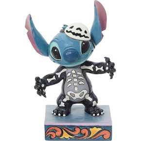 Enesco Disney Traditions by Jim Shore Lilo and Stitch Skeleton Figurine, 6.38 Inch, Multicolor