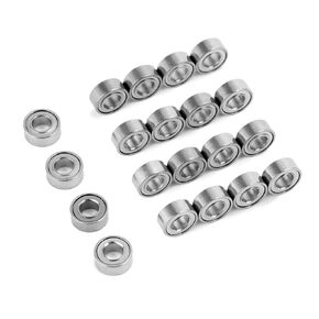 XIKE MR63ZZ 3x6x2.5mm Double Shielded Miniature Deep Groove Ball Bearing,Double Rubber Sealed (20 Pcs)