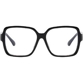 Oversized Square Reading Glasses, Fashion Blue Light Blocking Large Computer Readers, Big Frame Eyeglass for Women