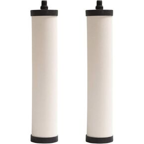 Doulton M15 UltraCarb Ceramic Drinking Water Filter Candle for Franke 02, Franke Triflow, Filterflow, All 1st Gen Steel and 2nd Gen Plastic Housings ¦ FRX01 ¦ 10 inch ¦ M15 Thread ¦ W9223021 (2 Pack)