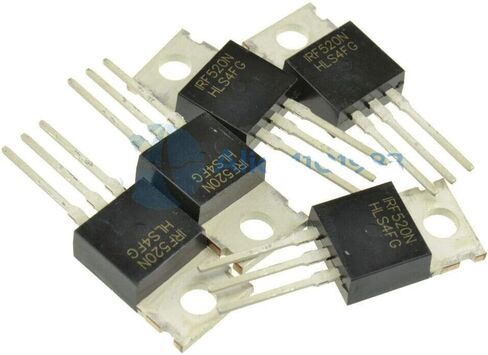 Gump's grocery 5PCS IRF520N IRF520 Power MOSFET N-Channel TO-220 in Saudi Arabia