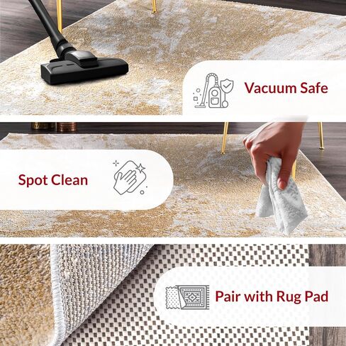 nuLOOM Cyn Contemporary Abstract Area Rug, 3x5, Gold in Saudi Arabia