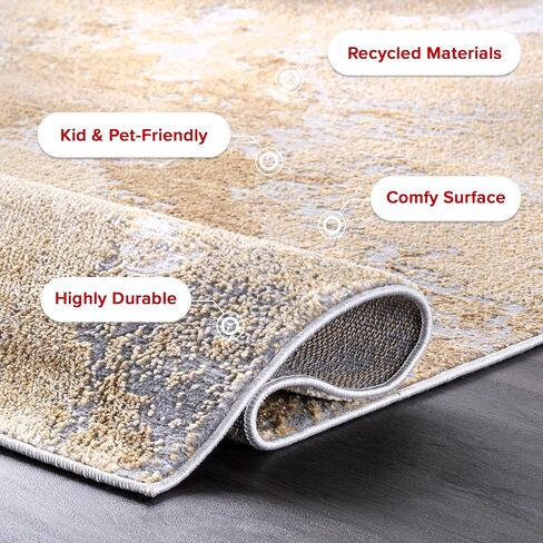 nuLOOM Cyn Contemporary Abstract Area Rug, 3x5, Gold in Saudi Arabia
