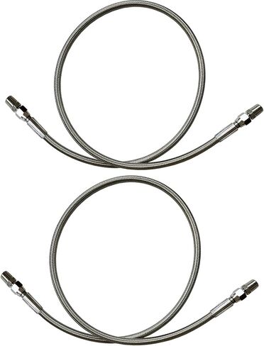 2 قطعة X 40 بوصة × 1/4 بوصة خرطوم مقوى من الفولاذ المقاوم للصدأ PTFE مع JIC-4 أنثى أو 1/4 بوصة NPT ذكر محول متوافق مع A R B 740203، 870 رطل لكل بوصة مربعة، -40 درجة فهرنهايت إلى 400 درجة فهرنهايت in Kuwait