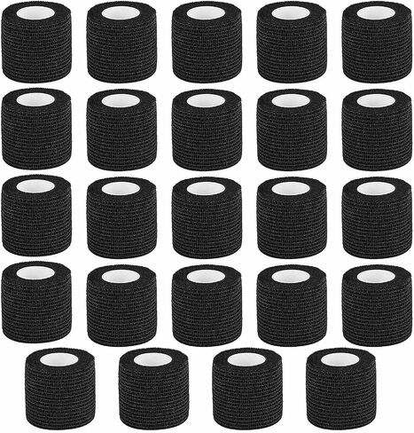 Bandage Wrap 24 Pack Self Adherent Wrap Breathable Self Adhesive Bandage Wrap Rolls Cohesive Bandage Athletic Elastic First Aid Tape for Stretch Athletic, Ankle Sprains, Swelling, Sports 2" x 5 yds in Saudi Arabia