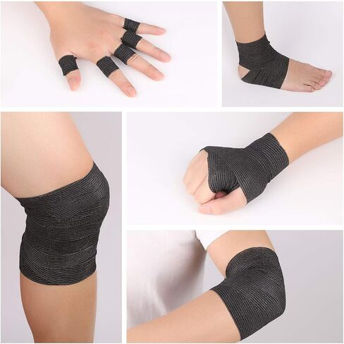 Bandage Wrap 24 Pack Self Adherent Wrap Breathable Self Adhesive Bandage Wrap Rolls Cohesive Bandage Athletic Elastic First Aid Tape for Stretch Athletic, Ankle Sprains, Swelling, Sports 2" x 5 yds in Saudi Arabia