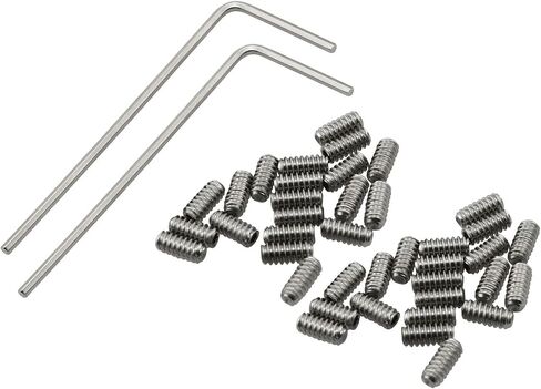 40PCS 4-40 x 1/8'' Stainless Steel Allen Head Hex Hexagon Socket Set Screws Cup Point with Two Piece Hex Wrench in Saudi Arabia