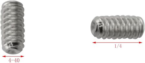 40PCS 4-40 x 1/8'' Stainless Steel Allen Head Hex Hexagon Socket Set Screws Cup Point with Two Piece Hex Wrench in Saudi Arabia