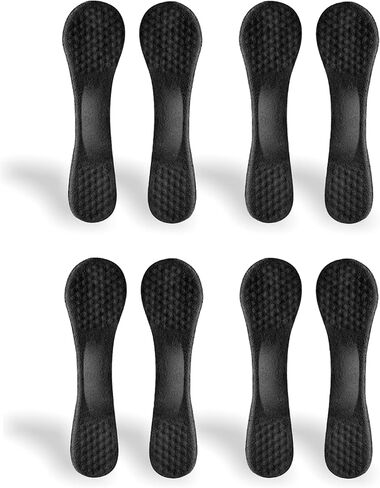 CB 2-Pairs Arch Support Insoles Soft Silicone Invisible Ultra-Slim Gel Inserts Liners Ball of Foot Dots Massage, 3/4 Length for Women Shoes High Heel Shoes 6-8.5, Black in Saudi Arabia