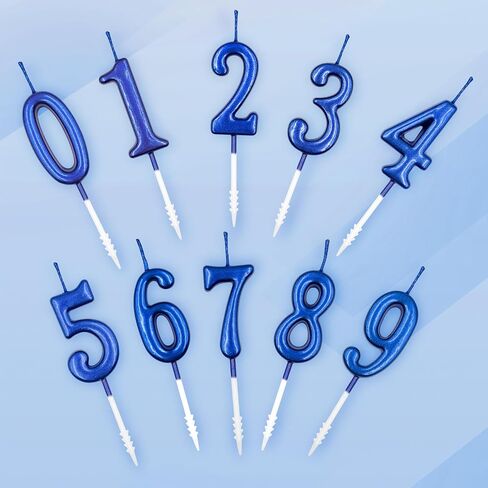 شموع عيد الميلاد 49 و94، شمعة زرقاء رقم 49 94 للكيك، زينة لتزيين كعكة عيد ميلاد سعيد لمستلزمات حفلات الاحتفال بالذكرى السنوية لعيد الميلاد in Saudi Arabia
