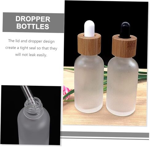 5Pcs Glass dropper bottle with lid 1 oz travel bottles empty sample glass pipette dropper perfume cosmetic leak proof travel bottles dropper bottles dispenser delicate in Kuwait