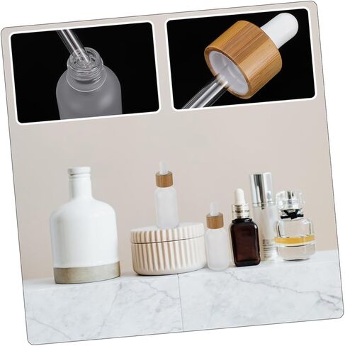 5Pcs Glass dropper bottle with lid 1 oz travel bottles empty sample glass pipette dropper perfume cosmetic leak proof travel bottles dropper bottles dispenser delicate in Kuwait