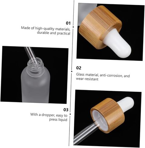 5Pcs Glass dropper bottle with lid 1 oz travel bottles empty sample glass pipette dropper perfume cosmetic leak proof travel bottles dropper bottles dispenser delicate in Kuwait