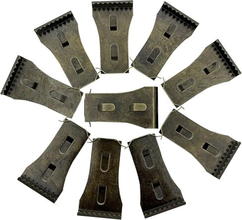 20 PCS Brick Hook Clips – Upgrade Versatile Damage Free Brick Wall Hangers -Fit for 2-1/4 inches to 2-3/8 inches High Bricks/Antique Brass in Saudi Arabia