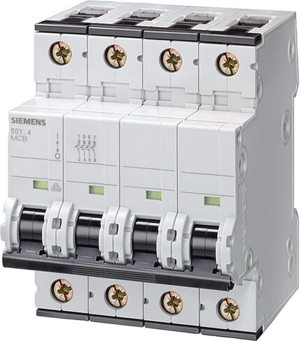 Siemens 5SY66257 Supplementary Protector, UL 1077 Rated, 3 Pole Breaker + Neutral, 25 Ampere Maximum, Tripping Characteristic C in Saudi Arabia